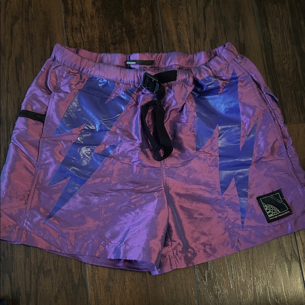 Iridescent Purple Graphic Men’s Swim Shorts
